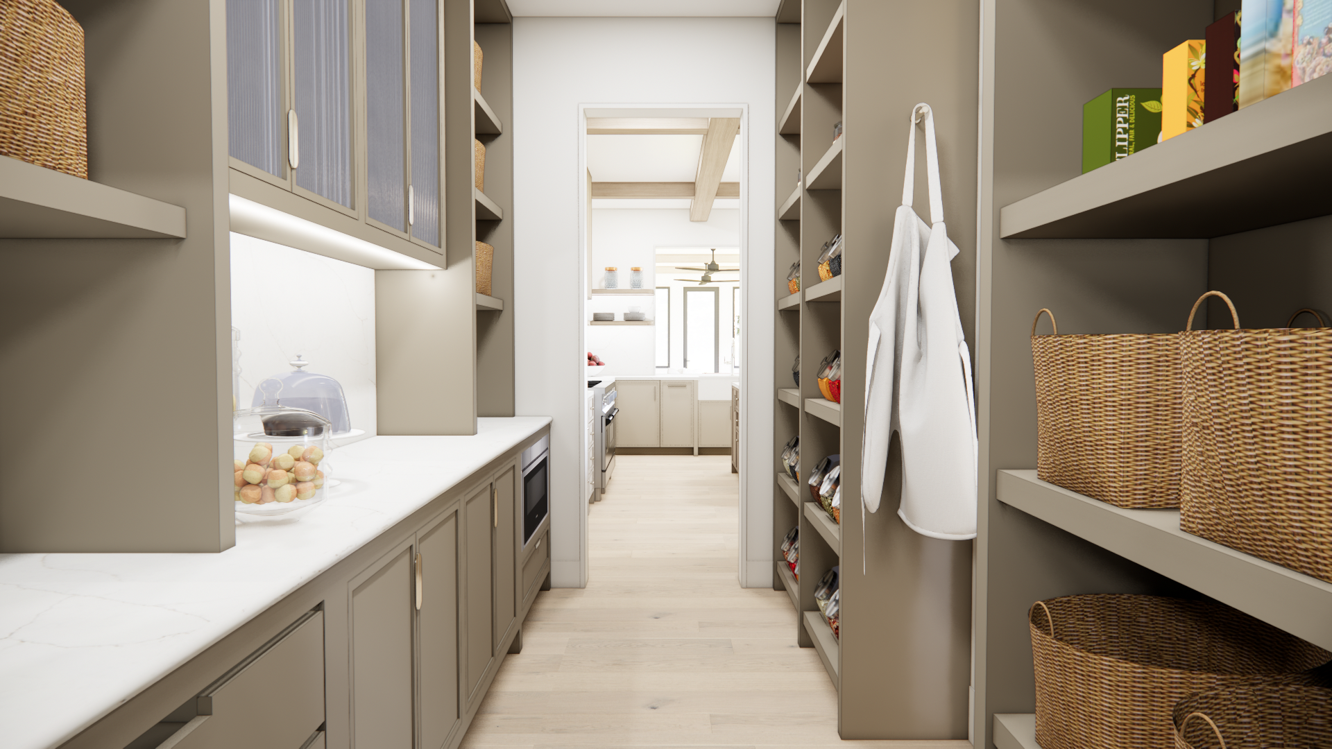 Luxury pantry for all your storage needs.
