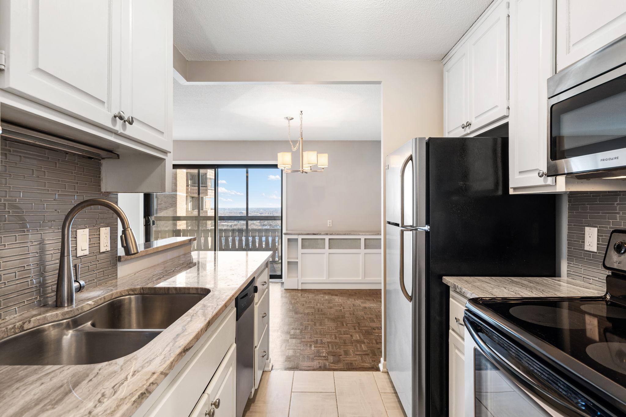 Solid surface countertops.