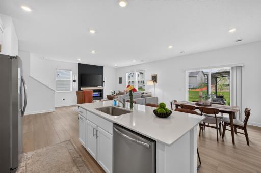 This will be the heart of your home and a great place to grab a quick bite and go.