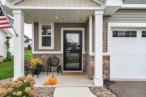 A welcoming front porch is a great way to meet the friendly neighbors