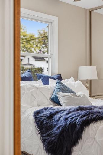 Take a peekâa quiet bedroom ready for restful nights & lazy weekend mornings.