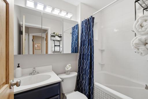 Towels, toiletries & all your morning must-haves? There's room for it all!