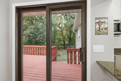 Slide open the patio door & step outside!