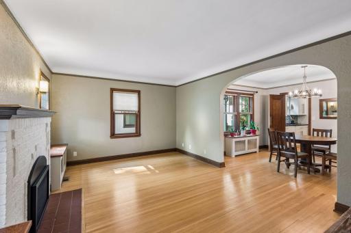 As you walk thru the living room you will enter the formal dining space.