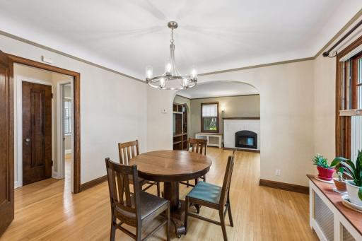 Another view of dining room to living room.