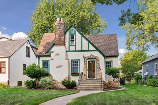Beautiful Tudor Style with Stucco and Stone Ex