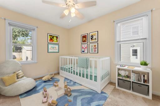 Virtually staged for illustration purposes. Rear bedroom on main.
