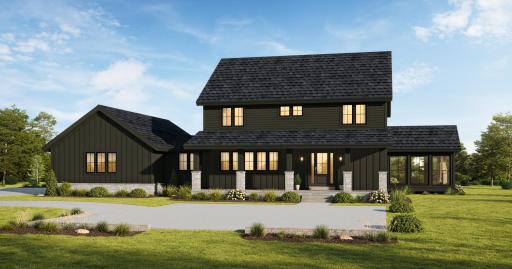 Introducing The Novaâa bold modern Craftsman where dramatic dark finishes, timeless architectural lines, and warm stone accents create a striking yet inviting place to call home.