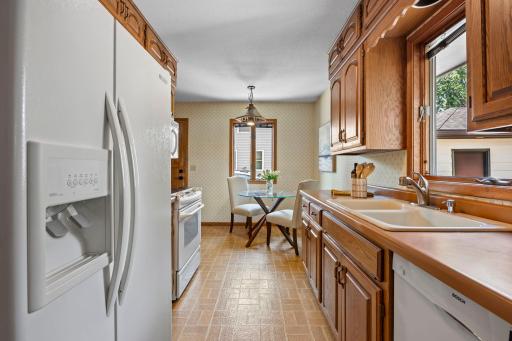 Beautiful rich wood cabinetry!