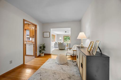 Just off the kitchen, another flexible room gives you the option for a formal dining room, sitting room, or whatever your day-to-day life calls for.