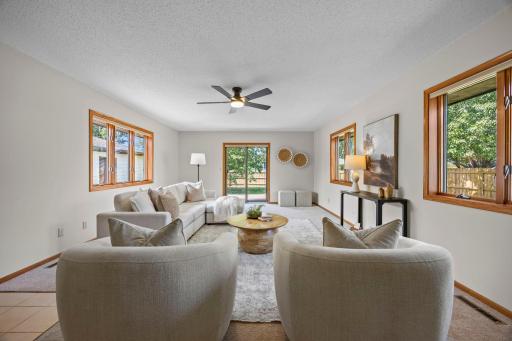The back family room is what really sets this home apart.