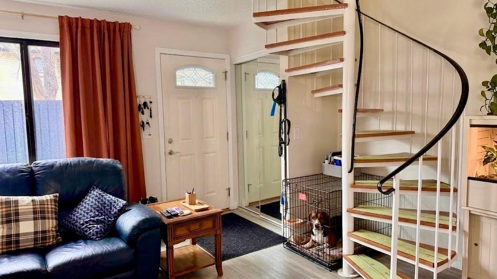 Bright entryway with clean lines and a welcoming feel sets the tone for the rest of the unit the moment you step inside.