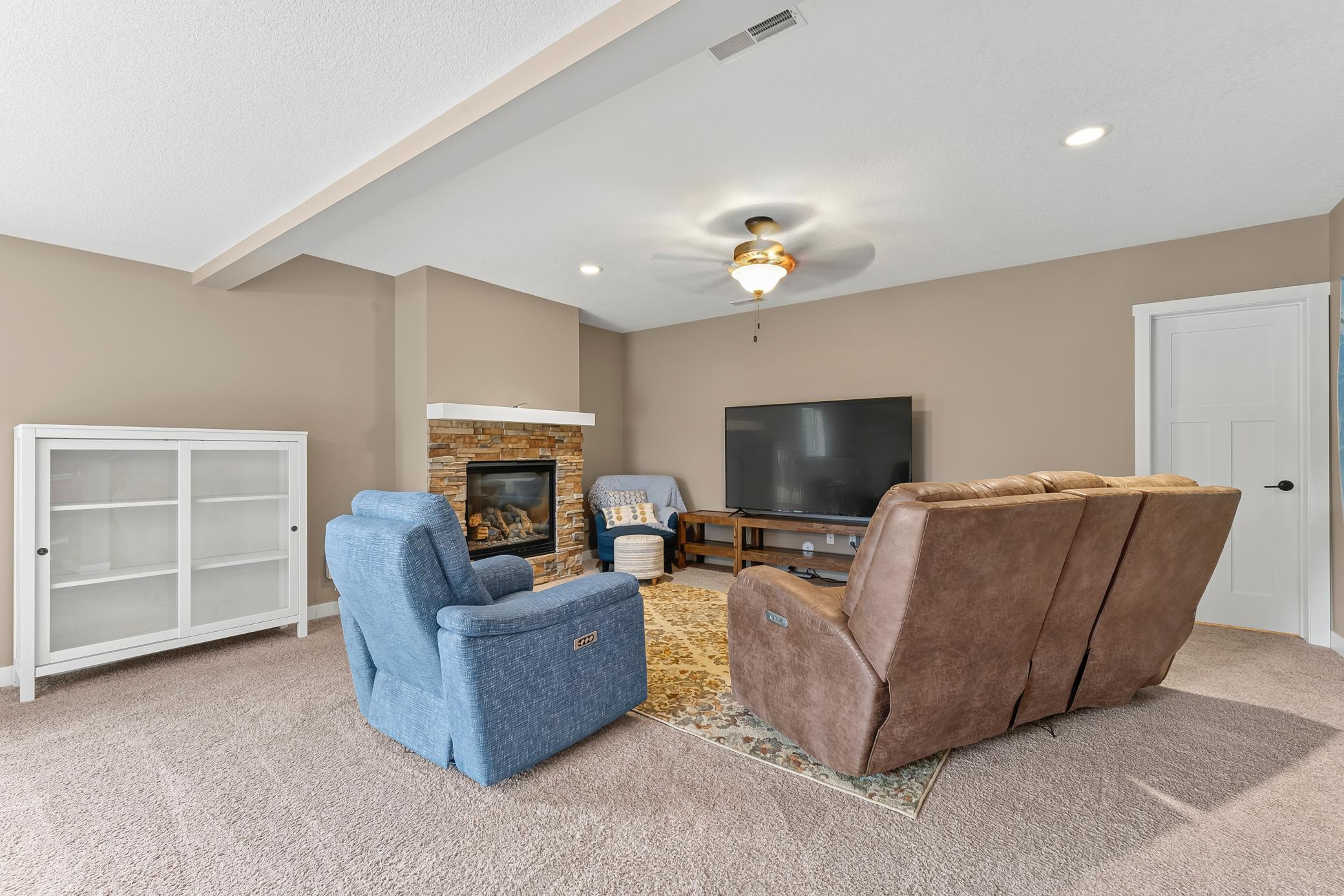 Lower Level Fireplace