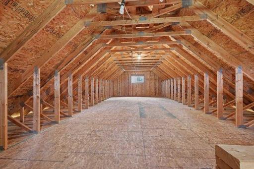 37x17 loft storage in pole barn