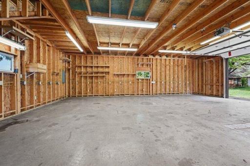 View of inside the pole barn