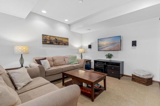 Perfectly tucked away tv watching area!
