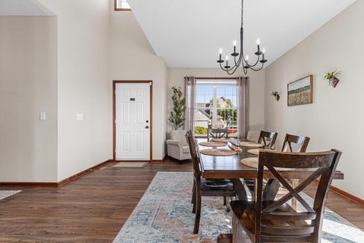 9' foot ceiling on the main level along with luxury vinyl plank flooring