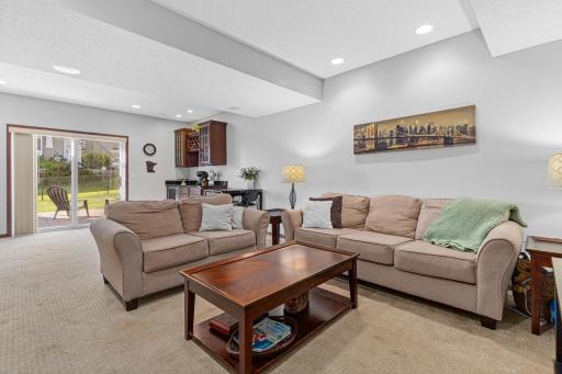 Perfectly tucked away tv watching area!