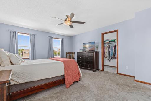Spacious primary bedroom suite