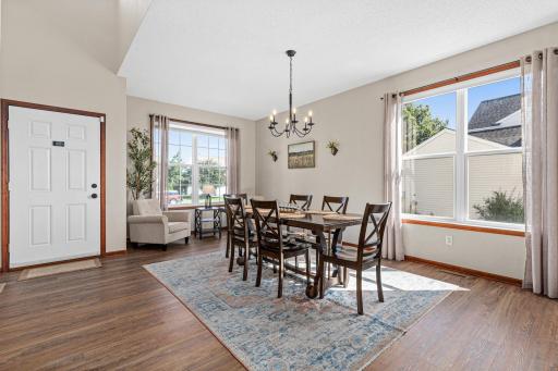 Tons of natural sunlight fills the main level of this home