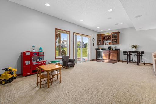 Your lower level with walk-out patio door is spacious and makes your yard easily accessible
