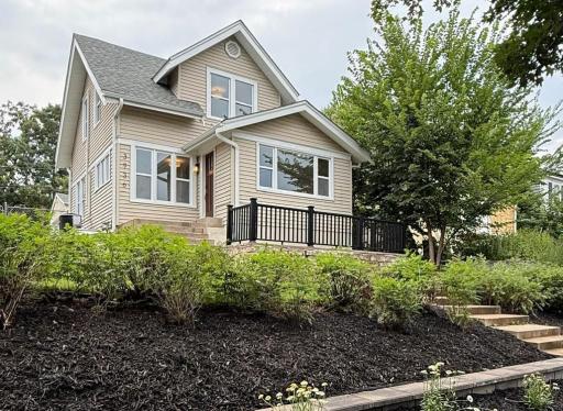 Brand new landscaping and front patio to enjoy