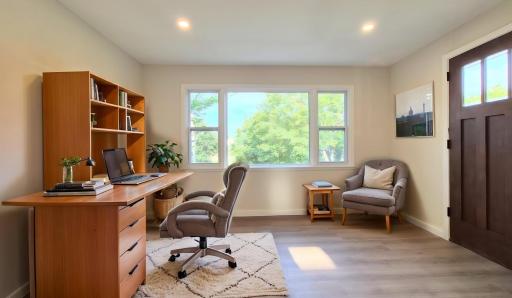 Sunroom - Home Office - Virtually Staged