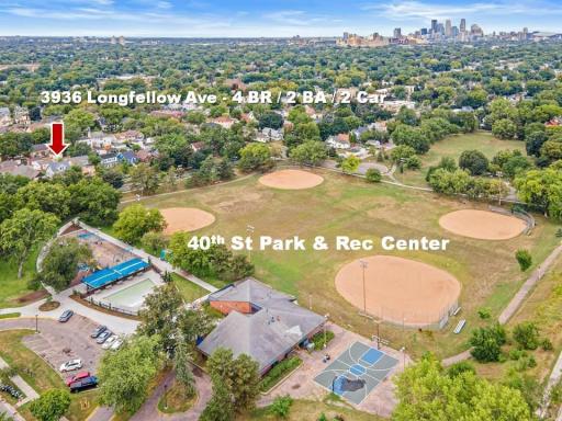 Right Across the Street for Park & Rec Center