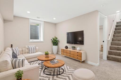 Lower Family Room - Another Virtually Staged Idea