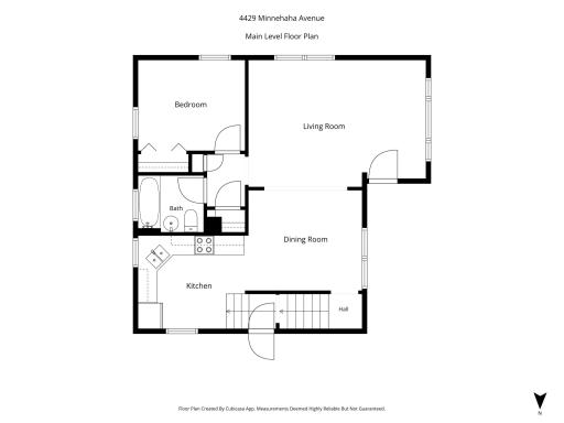 Main level floor plan