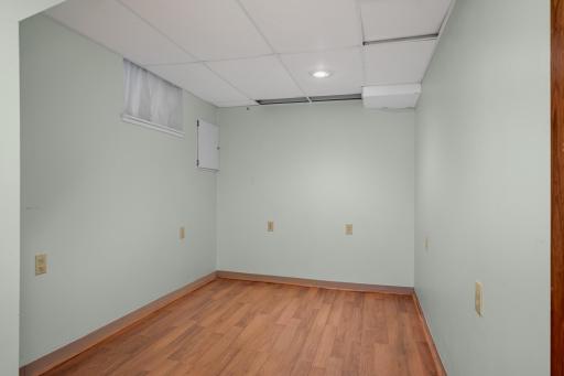 Finished space in the basement that would be a great office or workout area