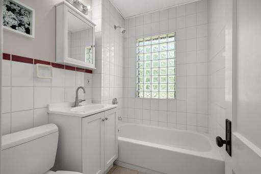 Bright main floor bathroom