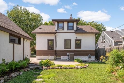 Enjoy relaxing or entertaining on the backyard patio