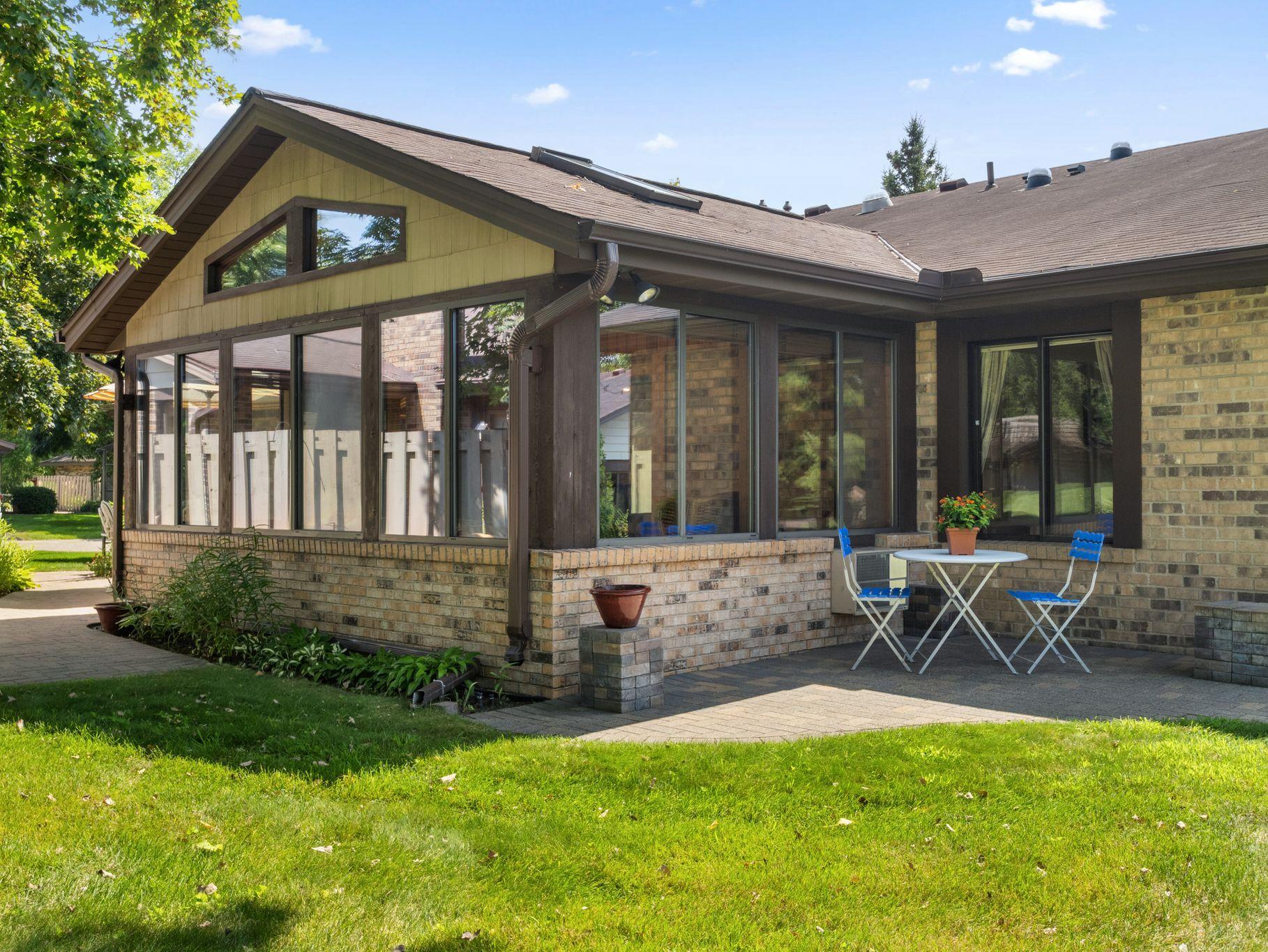 All the windows and skylight provide so much natural light to stream in.