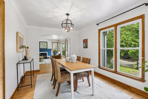 1233 Maywood Street North - Dining room with stylish chandelier!