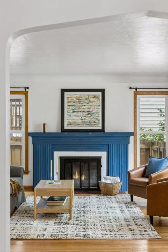 Beautiful wood burning fireplace!