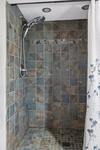 Lower level shower!