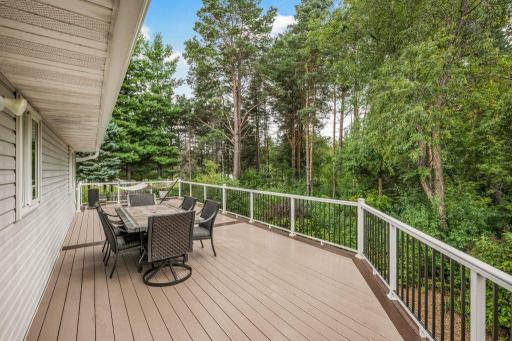 This deck is great for entertaining - all maintenance free decking!