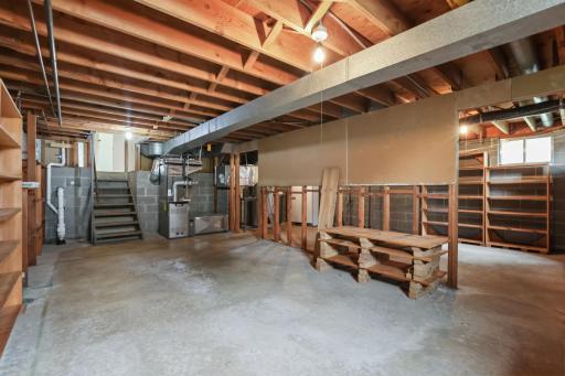 Generous Unfinished Space with Storage Potential- NEW in 2025 Water Heater - 2023 New Furnace & AC