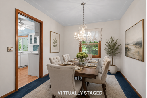 Formal Dining "VIRTUALLY STAGED"