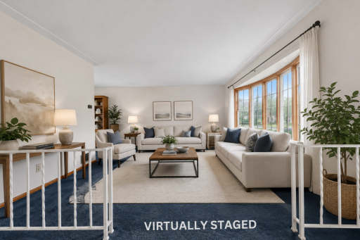 Living room VIRTUALLY STAGED