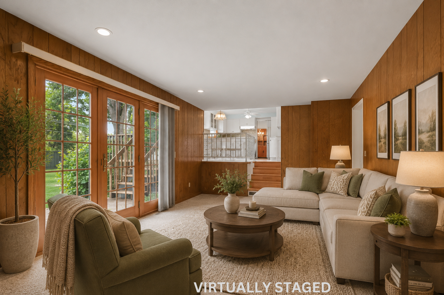 Family Room " VIRTUALLY STAGED"
