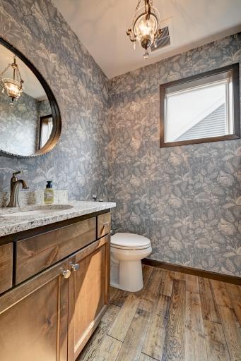 Powder room on first floor