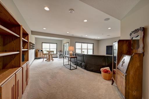 There is room for game table(s) in this family room