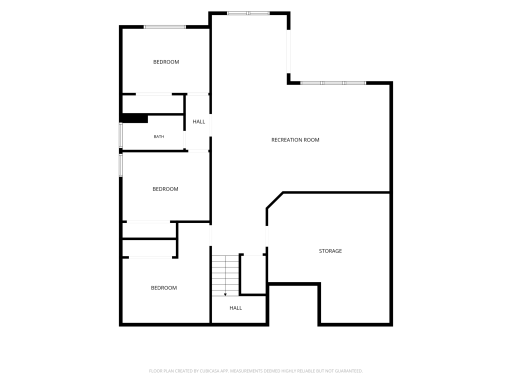 Lower level floor plan