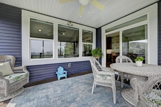 Porch is off the dining area and a perfect place to have your morning coffee