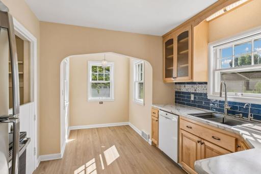 Cute, cottage style kitchen with sun filled breakfast nook!