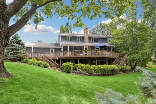 Expansive deck and patio