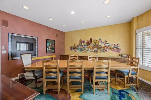 Comfortable dining area