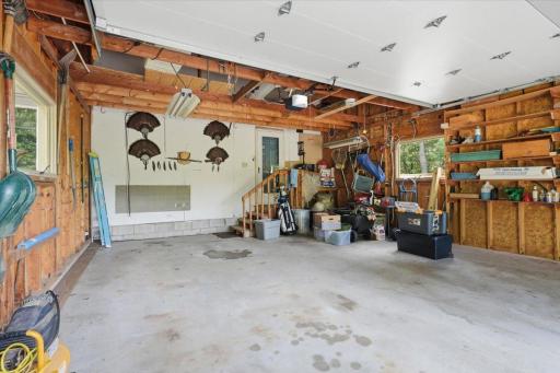Two car attached garage